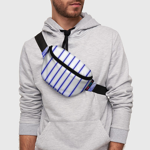 Поясная сумка Striped suit / 3D-принт – фото 3
