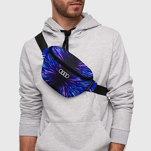 Поясная сумка Audi neon energy / 3D-принт – фото 3