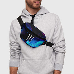 Поясная сумка Monster energy космос, цвет: 3D-принт — фото 2