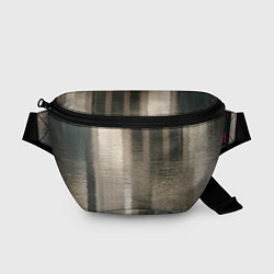 Поясная сумка Размытые серо-бежевые полосы