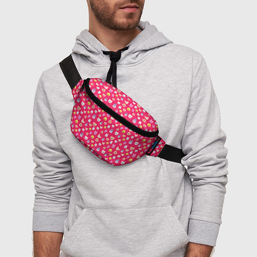 Поясная сумка Skzoo pattern pink / 3D-принт – фото 3