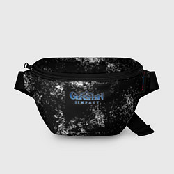 Поясная сумка Genshin Impact брызги красок, цвет: 3D-принт