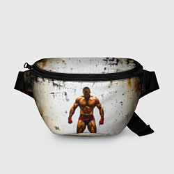 Поясная сумка Реслер на белом, цвет: 3D-принт