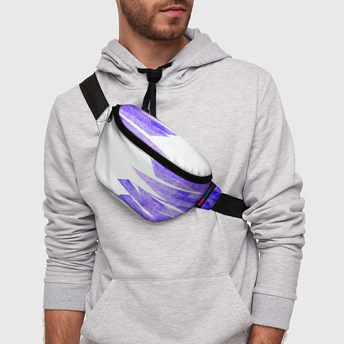 Поясная сумка Color white purple / 3D-принт – фото 3
