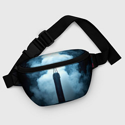 Поясная сумка Боксерская груша в дыму, цвет: 3D-принт — фото 2
