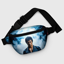Поясная сумка Брюс Ли в дыму, цвет: 3D-принт — фото 2