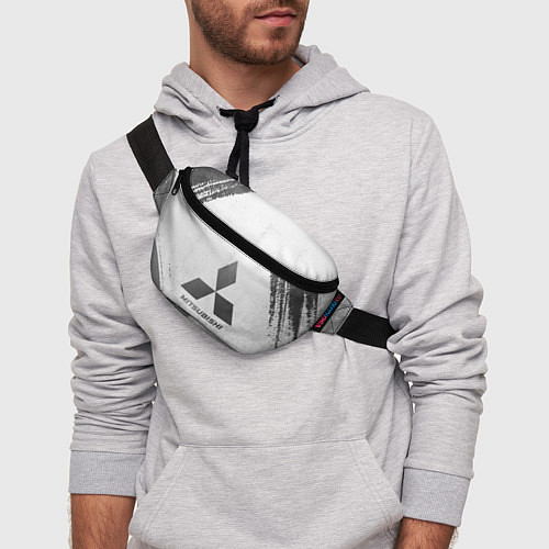 Поясная сумка Mitsubishi - white gradient / 3D-принт – фото 3