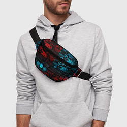 Поясная сумка Twenty one pilots rock pattern, цвет: 3D-принт — фото 2