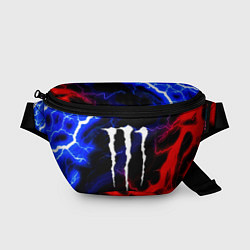 Поясная сумка Monster energy молнии неон, цвет: 3D-принт