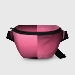 Поясная сумка Розовый с затемнением градиент пополам, цвет: 3D-принт