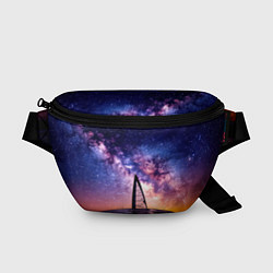 Поясная сумка Виндсерфер в космосе, цвет: 3D-принт