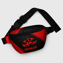 Поясная сумка Hitman - red gradient, цвет: 3D-принт — фото 2