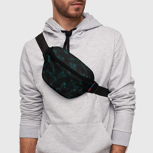 Поясная сумка Color black turquoise / 3D-принт – фото 3