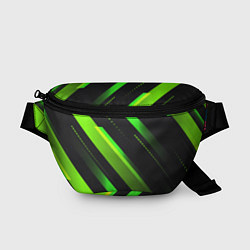 Поясная сумка Color black green