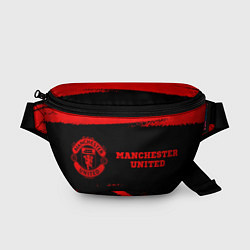 Поясная сумка Manchester United - red gradient по-горизонтали, цвет: 3D-принт