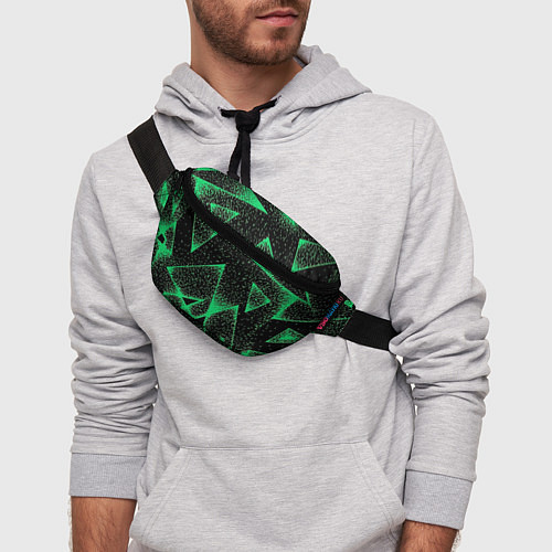 Поясная сумка A light green triangle with dots / 3D-принт – фото 3