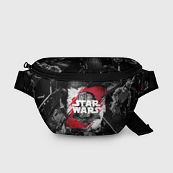 Поясная сумка Звездные войны патерн с героями, цвет: 3D-принт