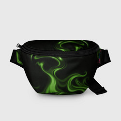 Поясная сумка Green black, цвет: 3D-принт