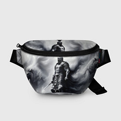 Поясная сумка Спартанский воин среди львов, цвет: 3D-принт
