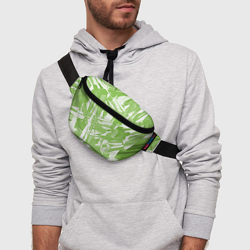 Поясная сумка Color white green / 3D-принт – фото 3