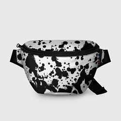 Поясная сумка Брызги черной краски