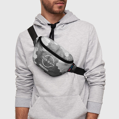 Поясная сумка Nissan - grey gradient / 3D-принт – фото 3