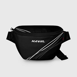 Поясная сумка Haval чёрный с полосами