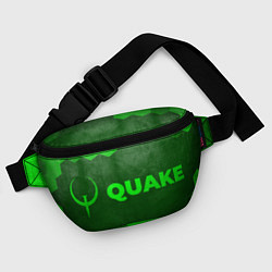 Поясная сумка Quake - green gradient по-горизонтали, цвет: 3D-принт — фото 2