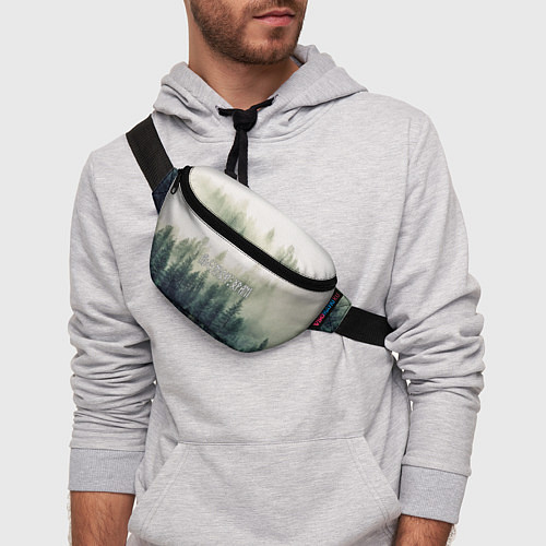 Поясная сумка Лес мой храм - текстом рун / 3D-принт – фото 3