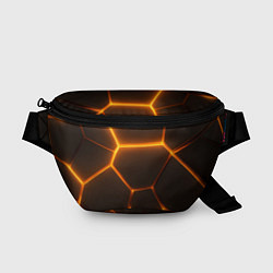 Поясная сумка Оранжевое свечение текстура, цвет: 3D-принт