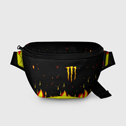 Поясная сумка Monster energy fire steel, цвет: 3D-принт