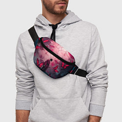 Поясная сумка Одинокий самурай среди бабочек, цвет: 3D-принт — фото 2