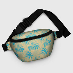 Поясная сумка Palm light blue beige, цвет: 3D-принт — фото 2