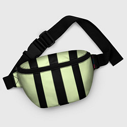 Поясная сумка Color light green black line, цвет: 3D-принт — фото 2