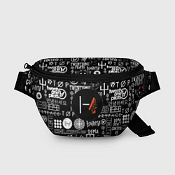 Поясная сумка Twenty one pilots rock logo, цвет: 3D-принт