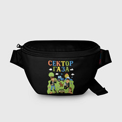 Поясная сумка Сектор газа, мультяшный стиль, цвет: 3D-принт