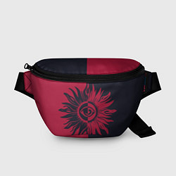 Поясная сумка Солнце красно-синее
