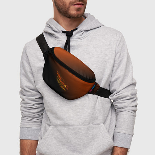 Поясная сумка Орел в облаках - градиент / 3D-принт – фото 3