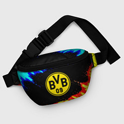 Поясная сумка Borussia огненные и холодные краски, цвет: 3D-принт — фото 2