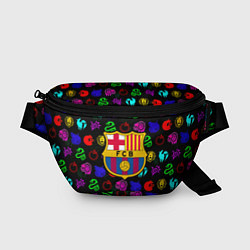 Поясная сумка Barcelona neon games logo, цвет: 3D-принт
