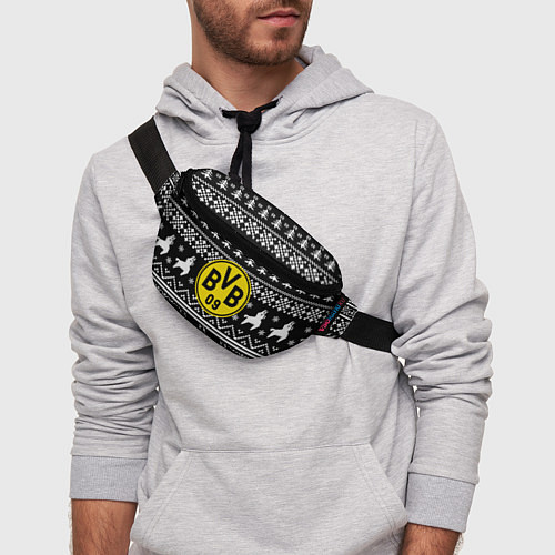 Поясная сумка Borussia x fortnite pattern / 3D-принт – фото 3