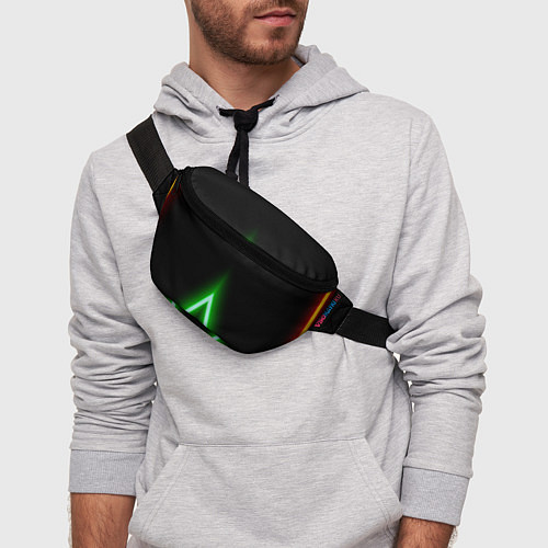 Поясная сумка Color neon green / 3D-принт – фото 3