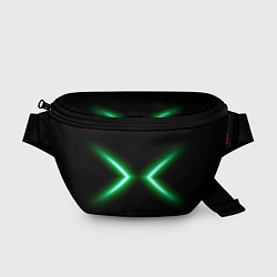 Поясная сумка Neon green lines, цвет: 3D-принт
