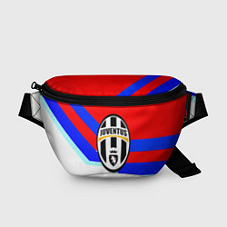 Поясная сумка Ювентус спортивная геометрия, цвет: 3D-принт