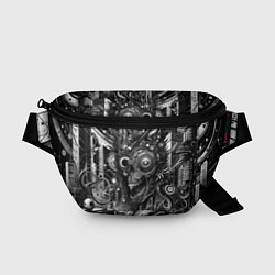 Поясная сумка Cyber urban skull - ai art fantasy, цвет: 3D-принт