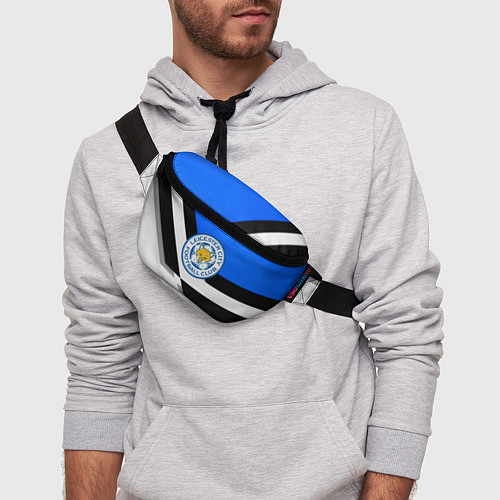 Поясная сумка Лестер сити геометрия полосы / 3D-принт – фото 3