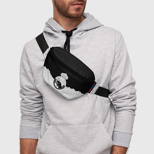 Поясная сумка Реал Мадрид лого ночь текстура / 3D-принт – фото 3