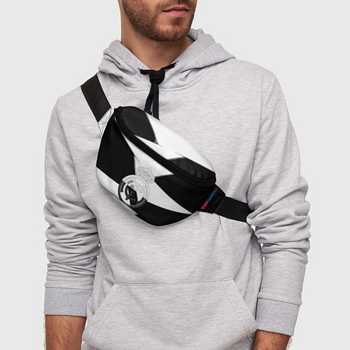 Поясная сумка Реал Мадрид геометрия полосы / 3D-принт – фото 3