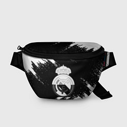 Поясная сумка Реал Мадрид черно белые краски