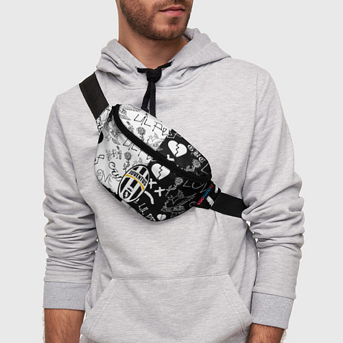 Поясная сумка Lill Peep x juventus logo / 3D-принт – фото 3